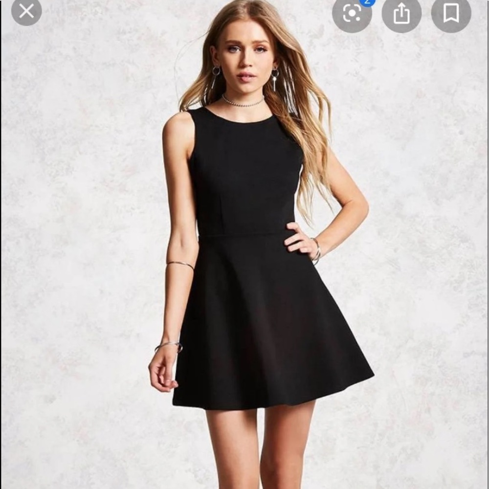 Black mini dress